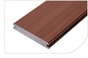 Armadillo Deck Composite Decking Rustic Red Grooved Decking