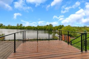 Armadillo Deck with cable railing built by Werschay Homes