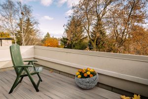 Deck overlooking trees